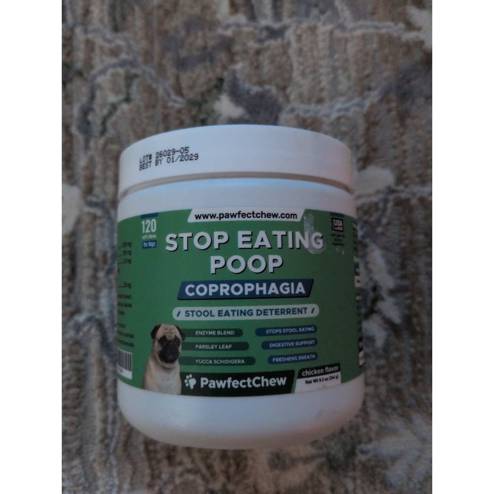 PAWFECTCHEW Coprophagia Deterrent for Dogs & Breath Aid Support